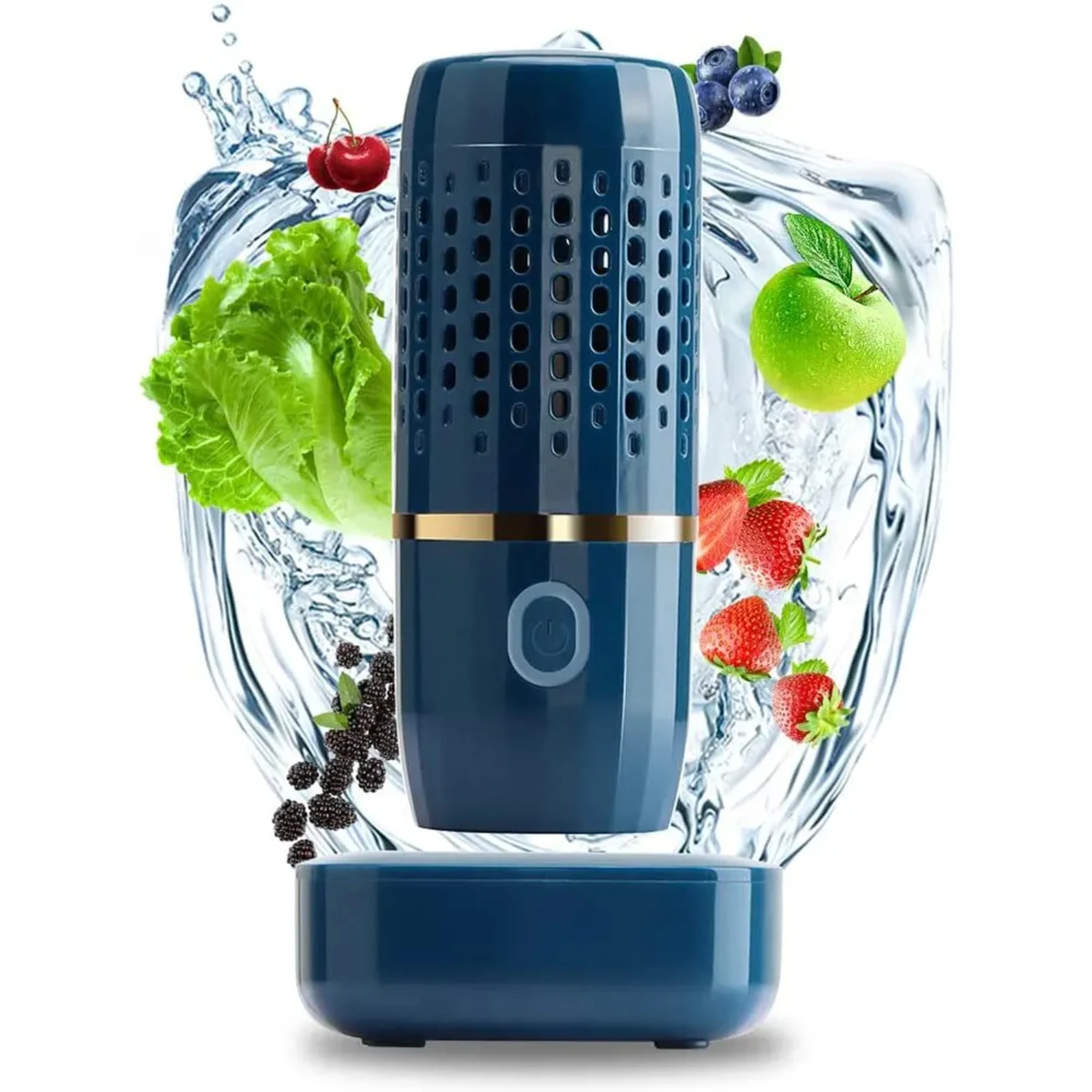 NEW Portable Ultrasonic Wireless Fruit and Vegetable Cleaning Machine - Capsule Design for Outdoor Picnics - Effective Food Clea