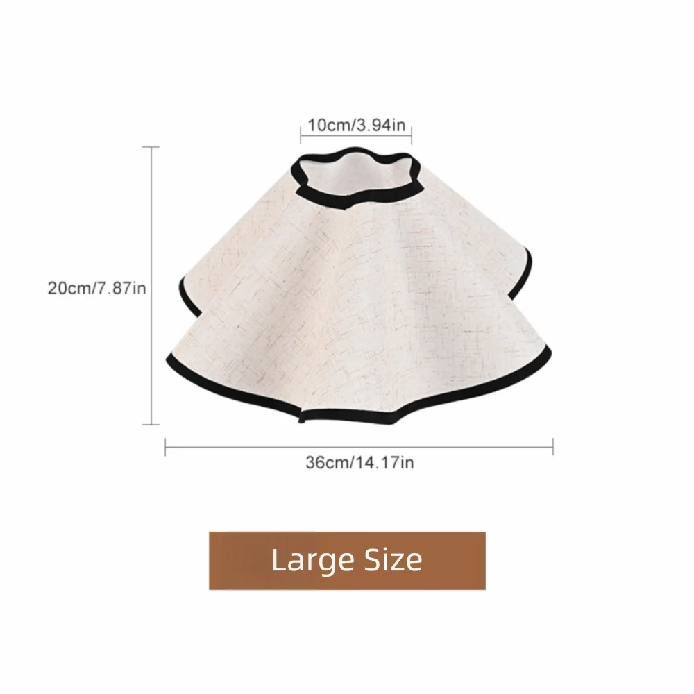 Modern Linen Fabric Petal Table Lamp Shade Flower Pattern Elegant Lamp Shade Retro Handmade Lampshade Cover Farmhouse