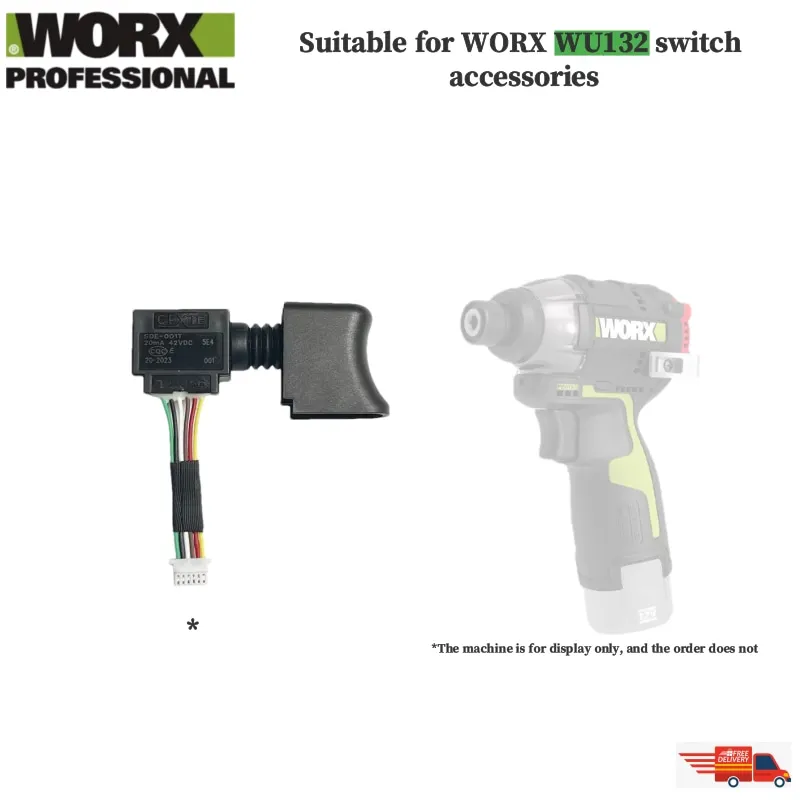 Suitable for WORX WU130X WU131X WU132X WU279 WU388 electric drill electric hammer electric wrench switch