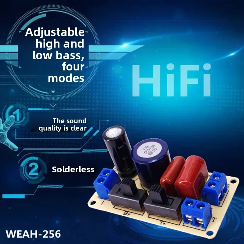 Sound Audio 2-Wege-Lautsprecher Kleine Frequenzweiche 150W Einstellbarer Klangteiler Filter – Detail 4