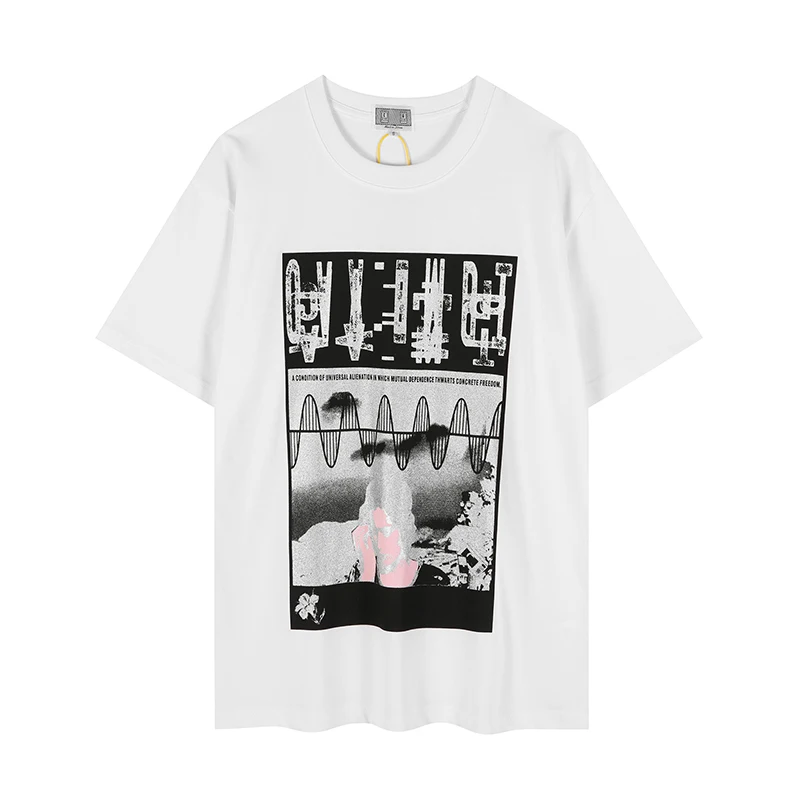Cav Empt CE Short Sleeve 26SS Japanese Ink Landscape Pattern Men Women Loose Fit T-Shirt Top