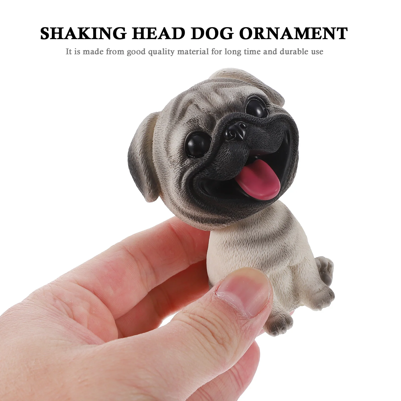 Bobble Dog Ornament Cake Desktop Puppy Decor Car Tabletop Shaking Head Pendulum