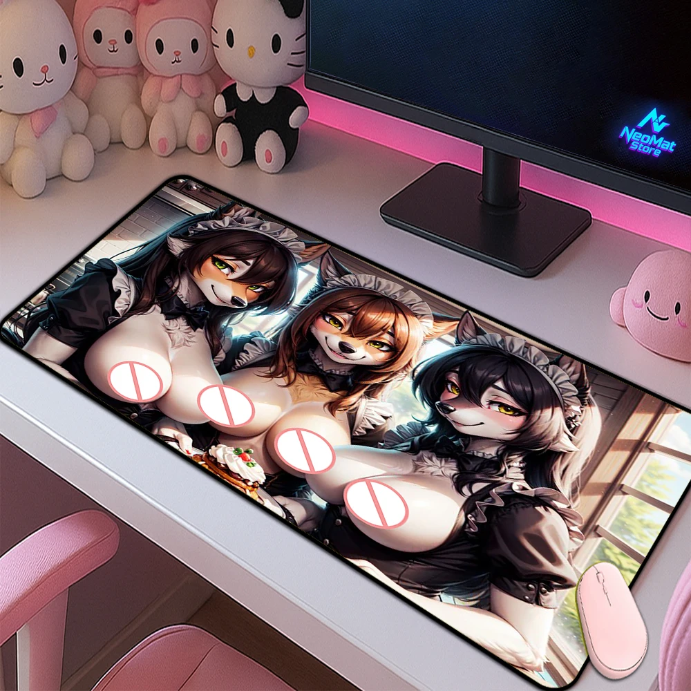 Sex Computer Pad Large Breasts Mouse Pad Hentai Anime Chest Carpet Nsfw Rug Mat Naked Desk Pad Ecchi Keyboard Mat Uncensored