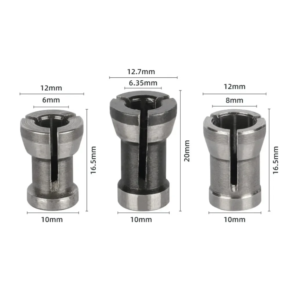 6mm 1/4&8 Shank Shaft Sleeve Router Bit Woodworking Milling Cutter For Wood Bit Face Mill Carbide Cutter End Mill