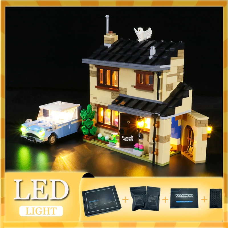 DIY LED Light Kit For LEGO 75968 4 Privet Drive Building Blocks Set (Only LED Light,Without Blocks Model)