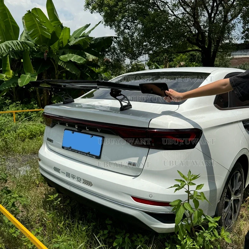 For Geely Emgrand MAD Style S3 S4 S5 S6 S7 C63 E63 M2 M3 M4 M5 Rear Trunk Spoiler Wing Trunk Top Wing Tail Lip Spoiler Diffuser