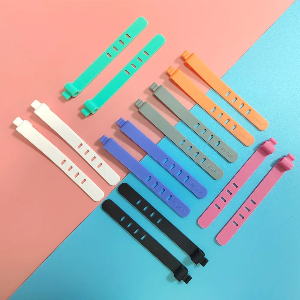 30Pcs Silicone Cable Organizer Ties Durable Reusable Multipurpose Wire Organizer Portable Wire Manager Data Line