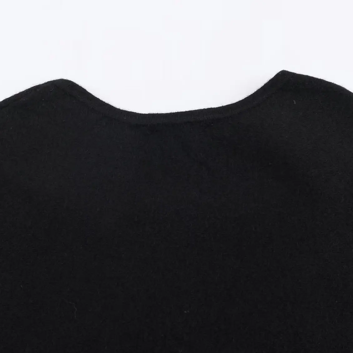 KASLEAD 신상 패셔너블 블랙 니트 망토 코트 여성용 중간 길이 폴리에스터 섬유 아우터웨어 다용도 슬리 가을 코트