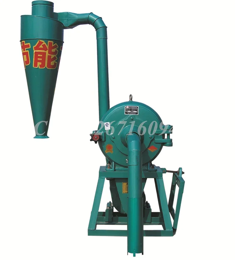 Cast Iron Material High Strength Disk Mill Food Grinding Machine Farm Equipment Disk Mill Full  Automatic Wheat Flour Mill