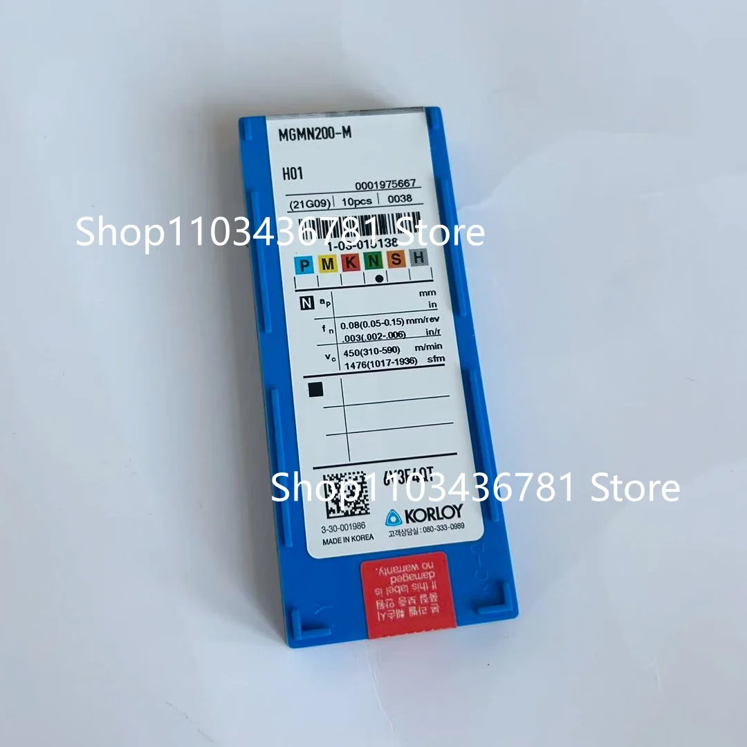 KORLOY MGMN200-M H01 /MGMN300-M H01 /MGMN400-M H01 CNC-Drehwerkzeugklinge Hartmetalleinsätze 10 Stück