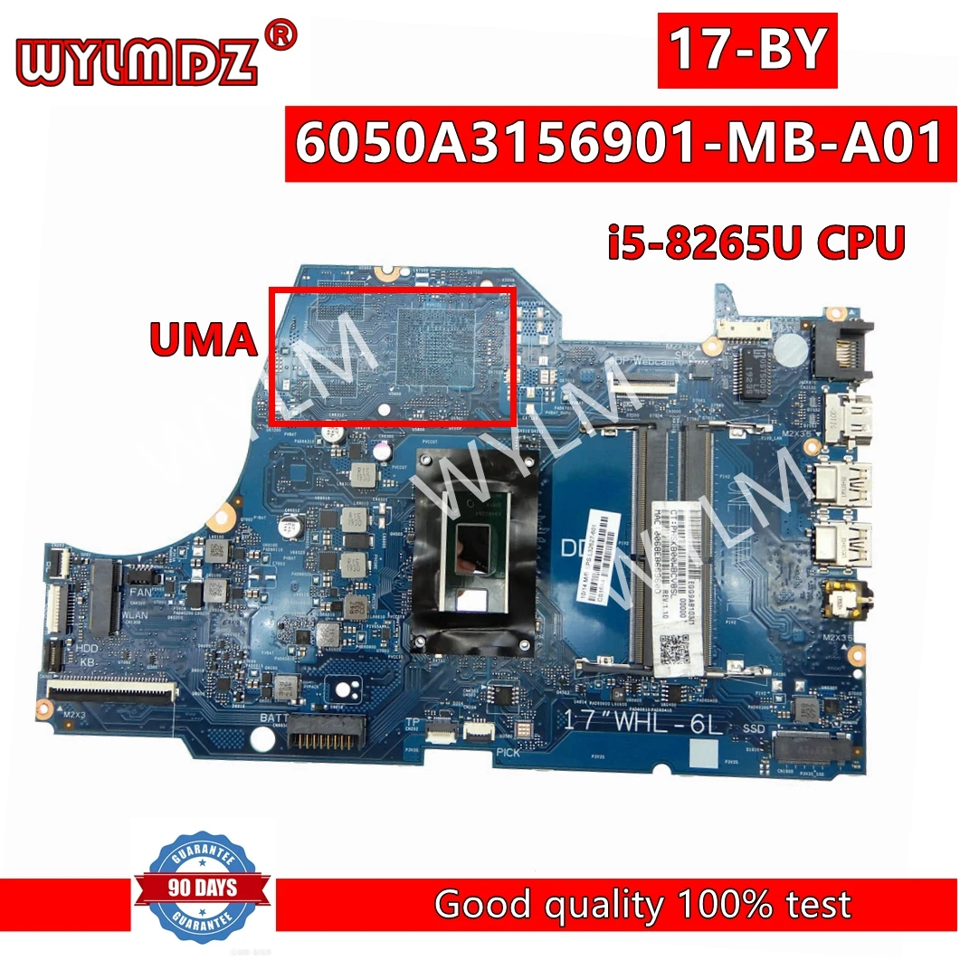 

6050A3156901-MB-A01 With i5-8265 CPU Notebook Mainboard For HP 17-BY Laptop Motherboard L32627-601 Tested OK