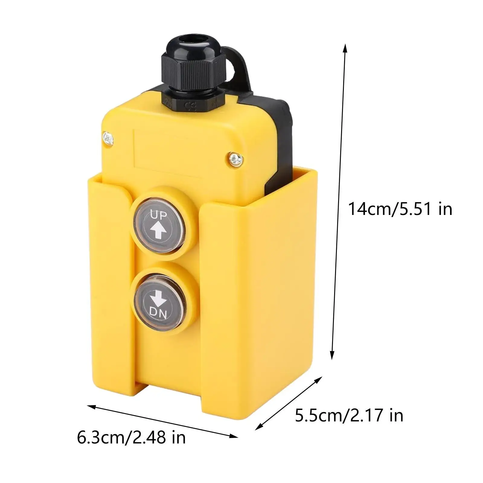 

Versatile Trailer Lift Remote Control Up Down Switch 12V DC Plastic Housing for Crane Electric Forklift Dump Trailer