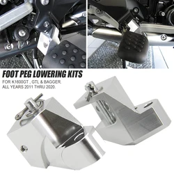 Motorcycle Accessories Driver Foot Peg Lowering Kits For BMW K1600GT K1600GTL K1600Bagger 2011-2020 2019 2018 2021 Lower 1.5