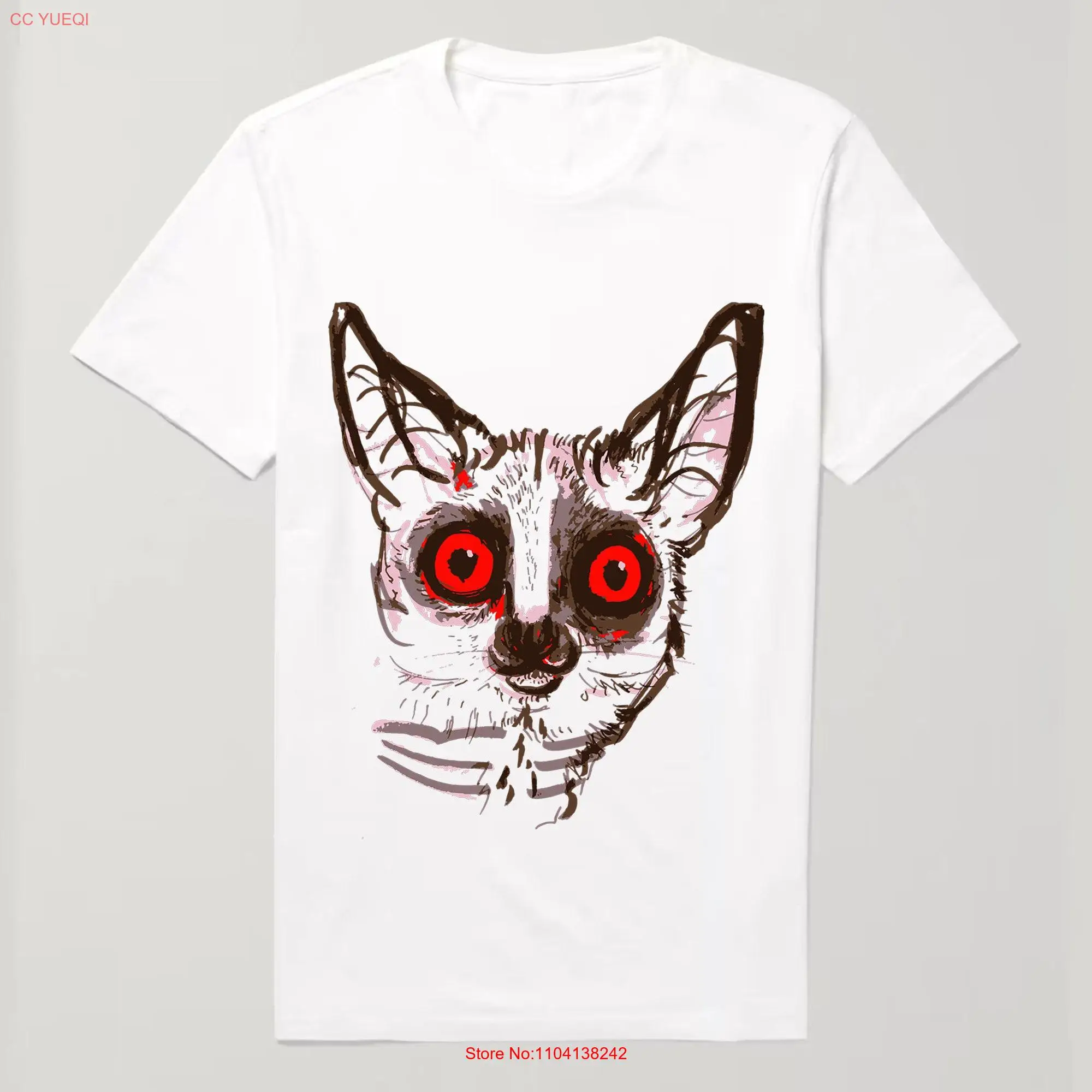 Galago with Red Eyes T Shirt Wildlife Animal  long or short sleeves