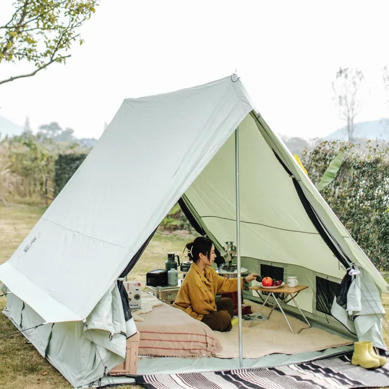 

Outdoor Retro Cotton-Cloth Tents Luxury Camping Cotton Tent Heightened Cottage