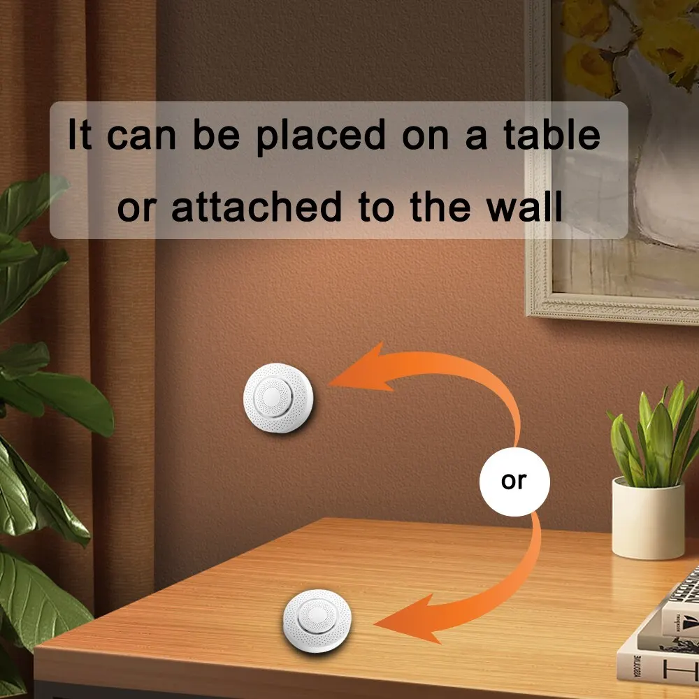 Tuya-Monitor inteligente de calidad del aire, dispositivo con WiFi, formaldehído, VOC, Co2, Sensor Detector de humedad y temperatura del GAS, enlace