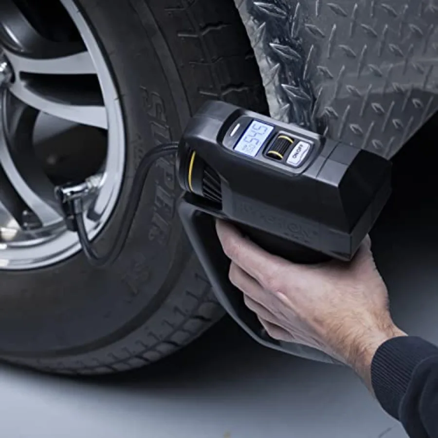 منفاخ إطارات محمول من Hyperion LiftAssist 100 رطل لكل بوصة مربعة لإطارات السيارات وإطارات الدراجة والألعاب والمطاطية 0441002HYWH مع D مدمج #4