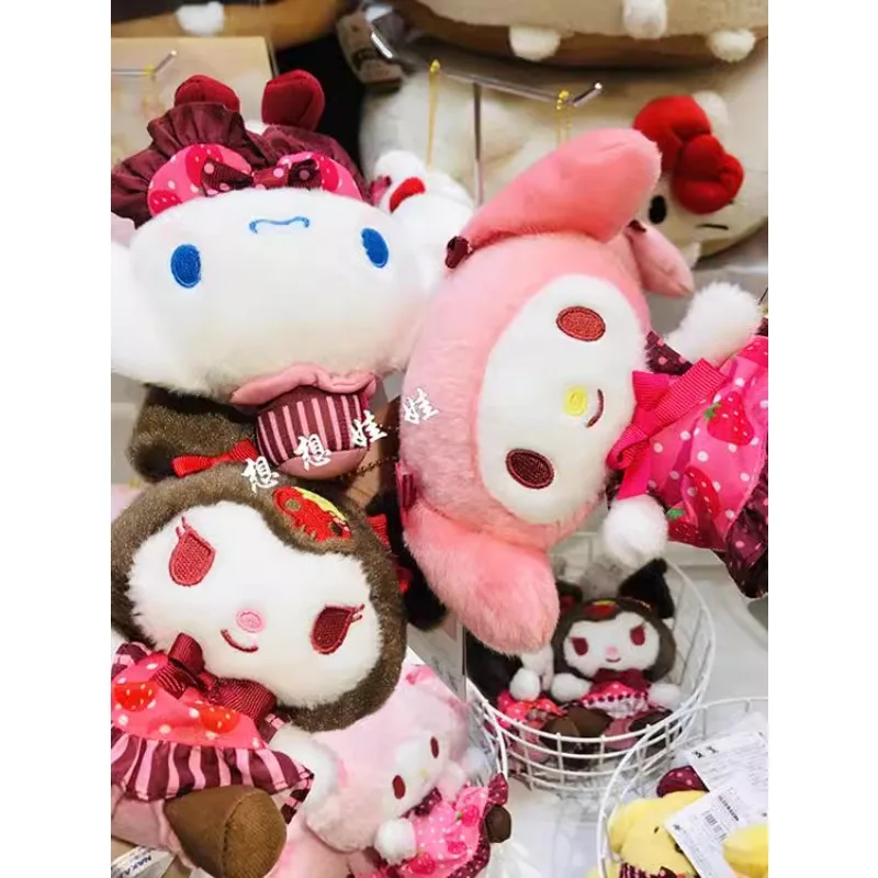 

Melody Kuromi Cinnamoroll фортепиано шоколадное клубничное платье ограниченный выпуск Подвеска сумка Шарм брелок милые безделушки для детей подарок