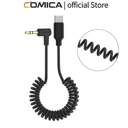 COMICA CVM-D-UC II 3.5mm TRS to USB-C 60cm Audio Output Cable with ADC Chip, Gold-plated Terminal, TPU Material For Android