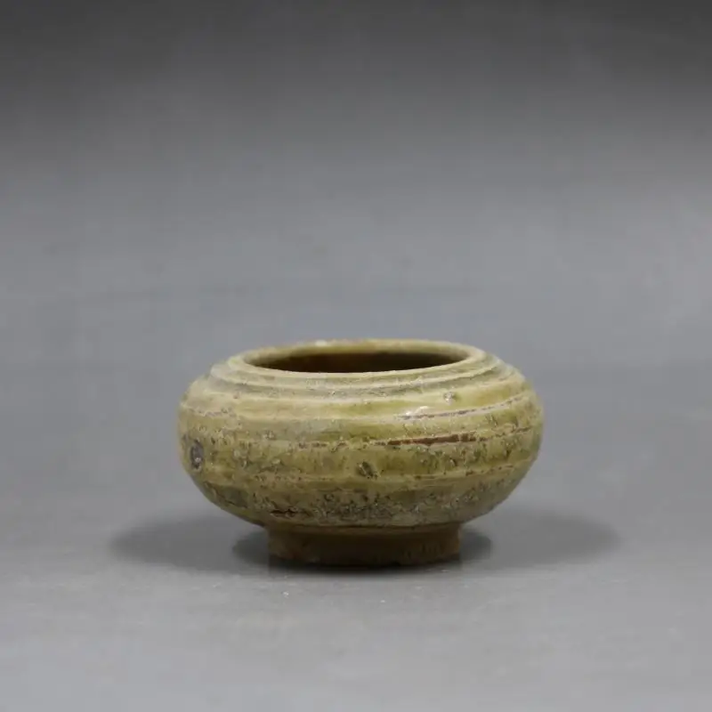 Chinese Han Yue Kiln Porcelain Celadon Glaze Brush Washer Mini pot