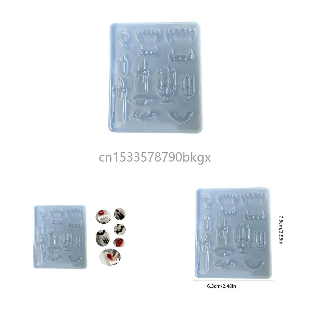 

Multi Purpose Vampires Silicone Mold For Candle Holders Jewelry Crafts And Party Decoration J78E