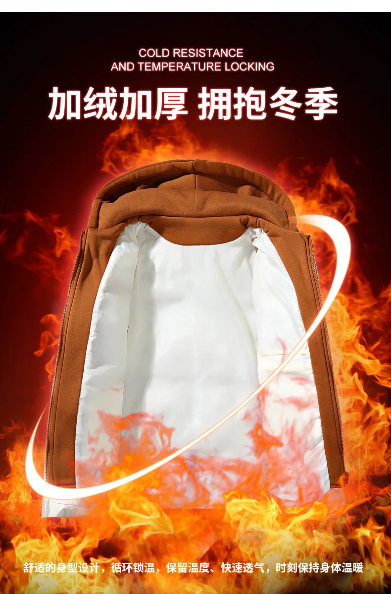 Мужское хлопковое пальто, теплые базовые стильные повседневные парки, модные однотонные флисовые парки с капюшоном, мужские зимние толстые теплые парки, пальто