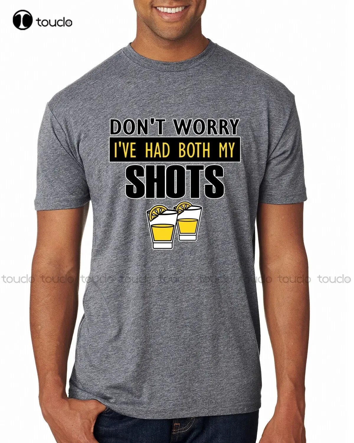 No te preocupes, ya realicé las dos vacunas, camiseta premium Tri Blend para hombre, camisetas personalizadas para adultos, adolescentes, unisex, tallas Xs-5Xl