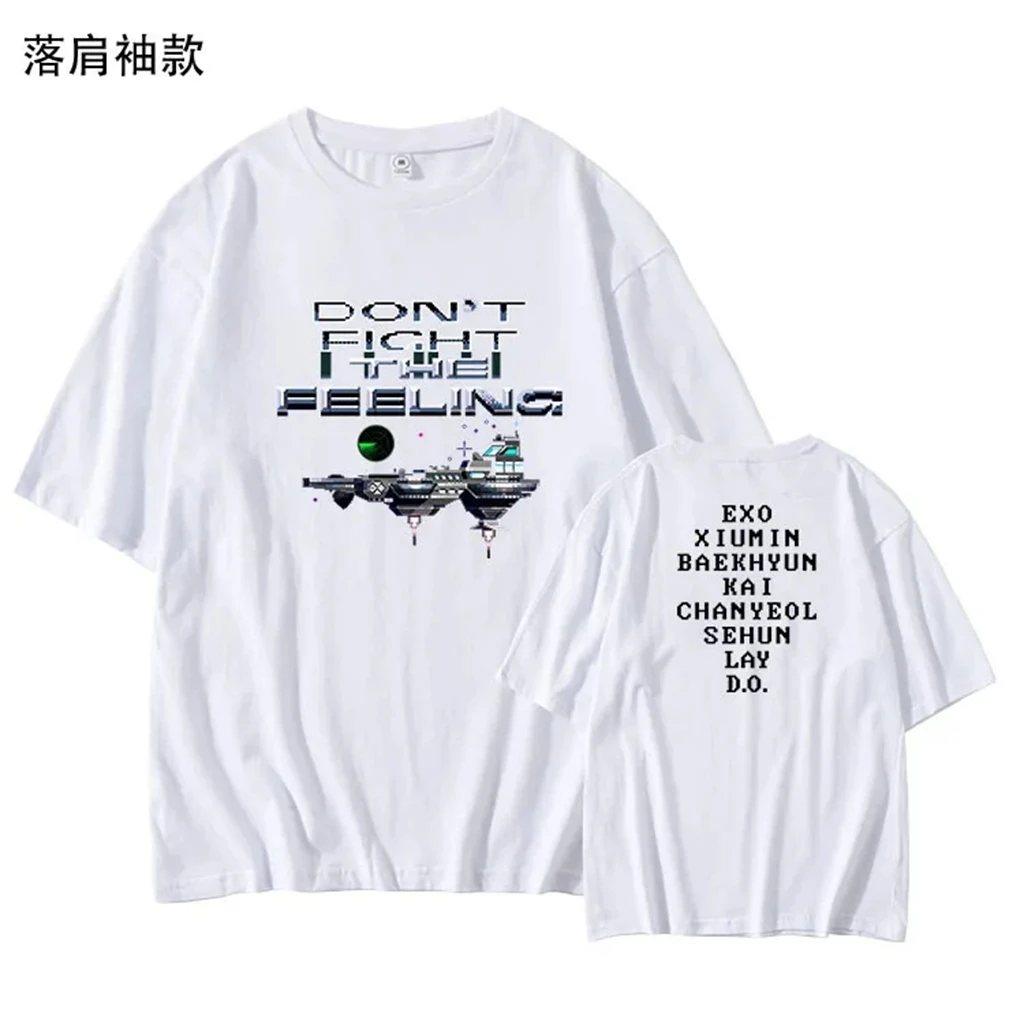 

2025 Kpop Korean Trend Stars Same Style Letter Handsome The DREAM SHOW go home T-shirt printe Women Men Summer Cotton T-shirt