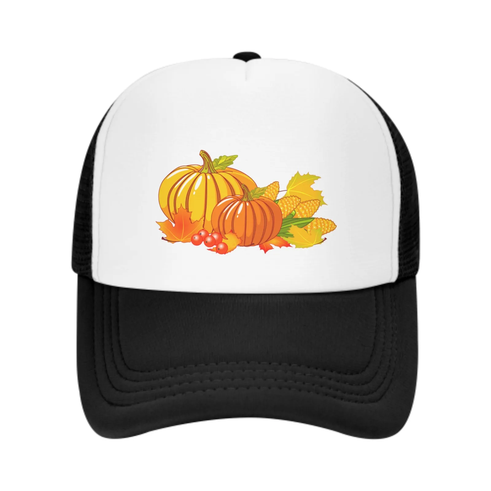 Autumn Pumpkin Baseball Caps Adjustable Sun Hat for Men Women Casual Trucker Hats for Fishing Outdoor Activities Dad Gifts