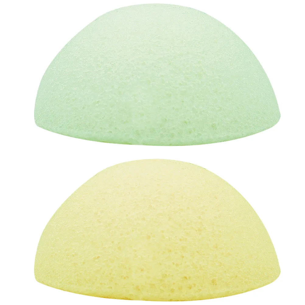 Esponja de limpieza facial Konjac, esponja facial portátil ligera para limpieza, eliminación de maquillaje, lavado corporal, esponjas exfoliantes, 2 uds.
