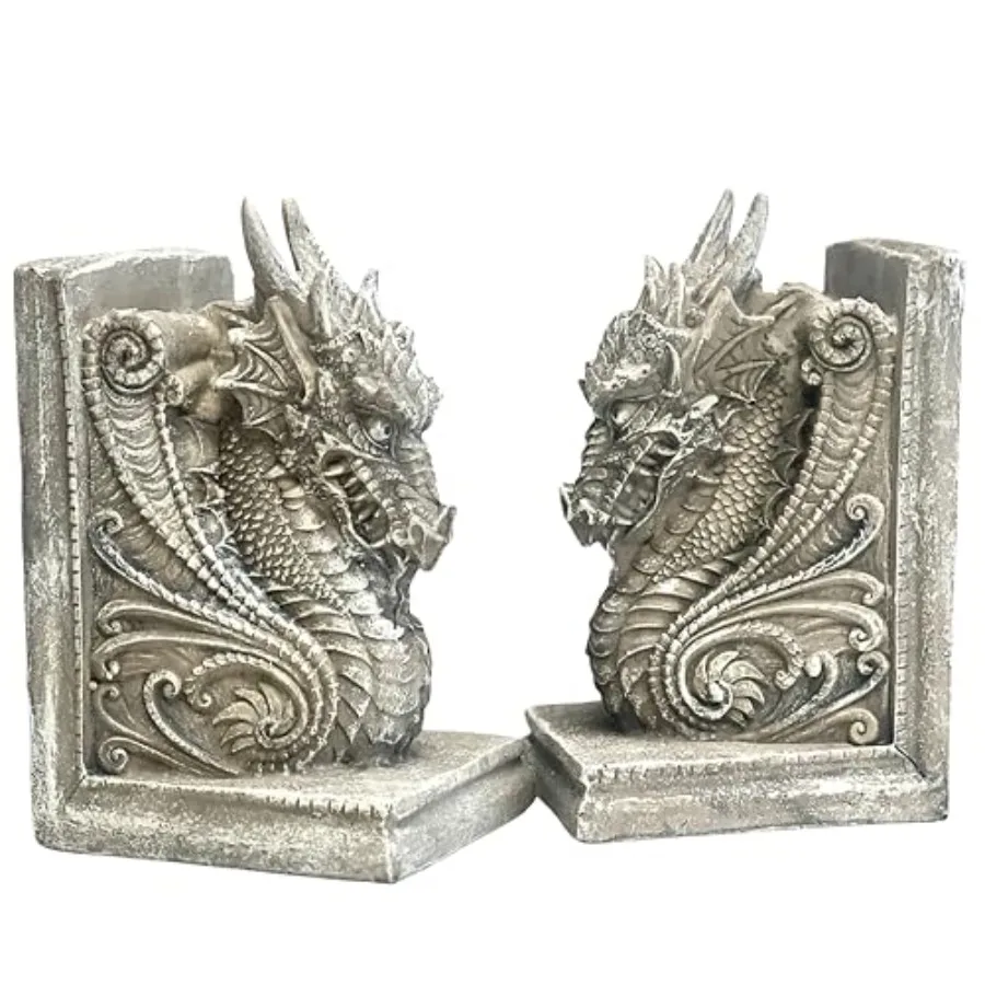 

Декоративные подставки для книг в виде драконов, 26201, 8 дюймов, нескользящие, прочные, винтажные, подарочные, для книжных полок