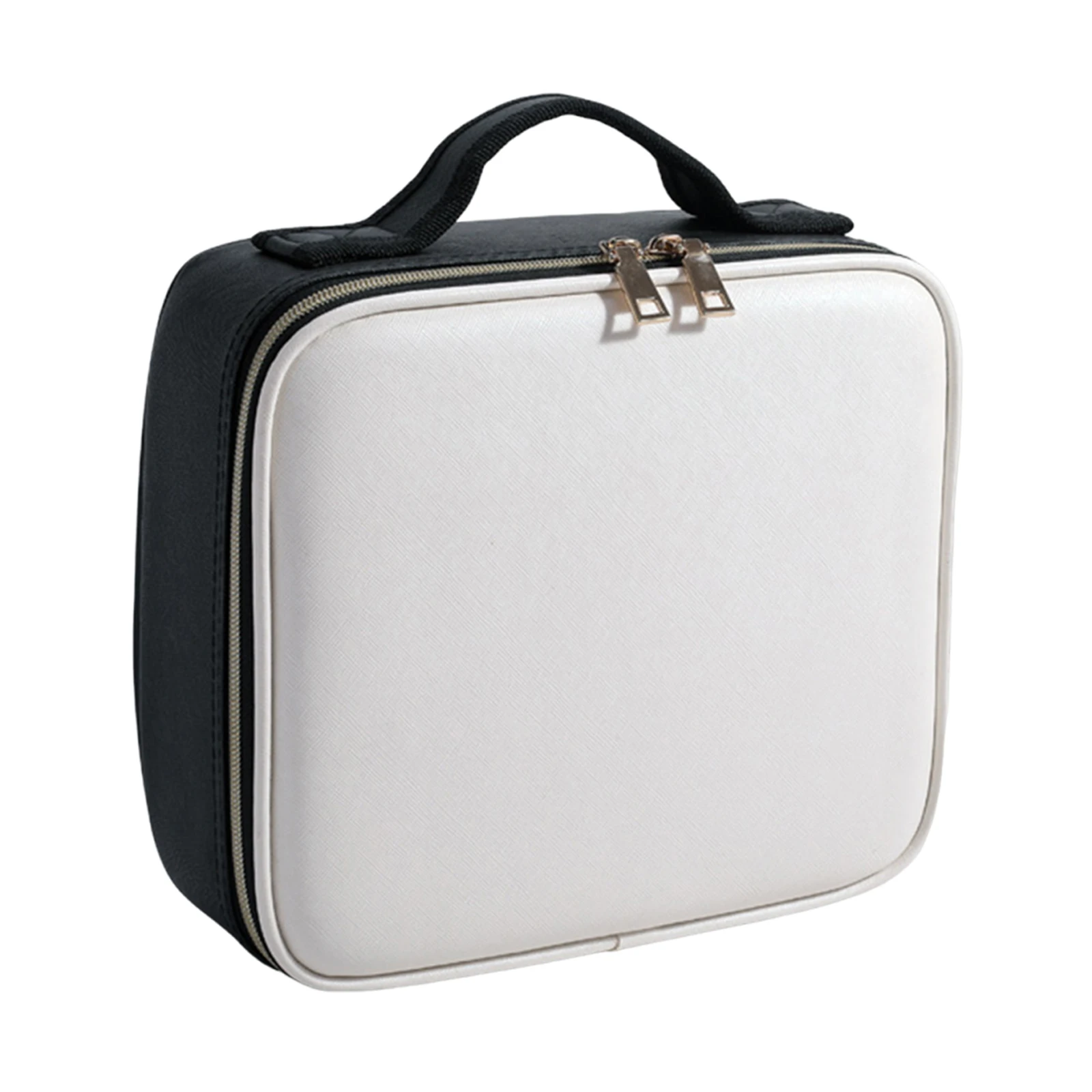 

Нейлоновая косметичка с регулируемыми разделителями для женщин (белый, черный)