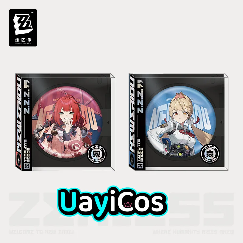 

Оригинальный Zenless Zone Zero Ukinami Yuzuha Alice Thymefield жесть значок брошь орнамент кукла аниме игра игрушка дети Хэллоуин Gif