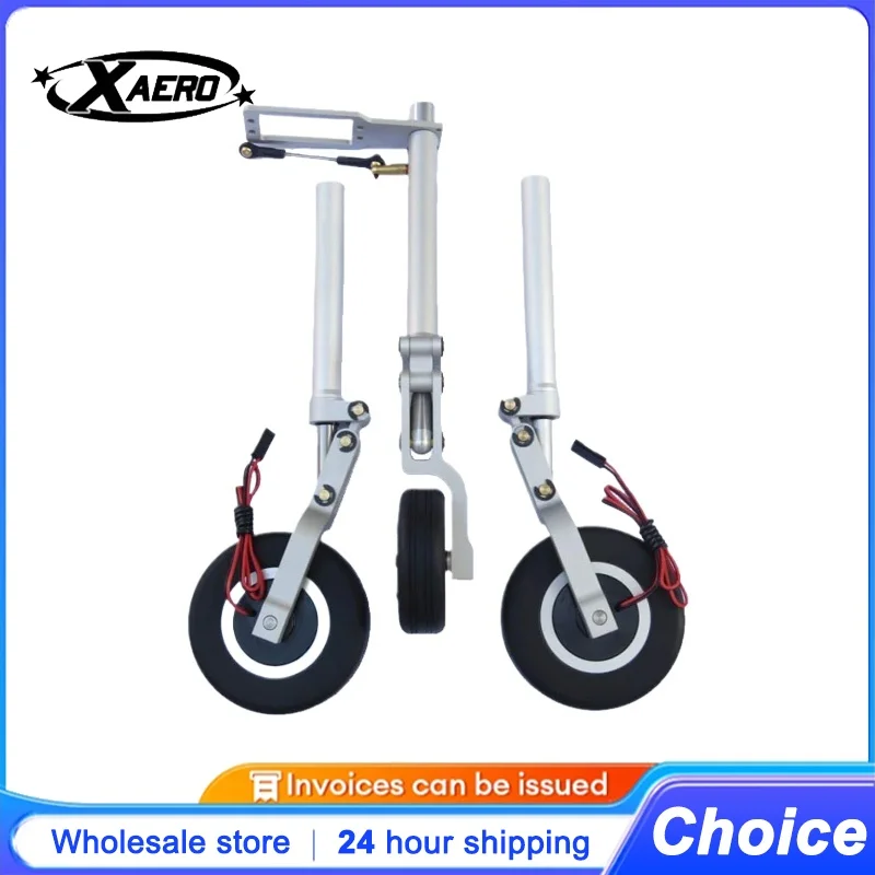

XAERO ER120 Turbine Jet Landing Gear, Retractable Undercarriage for RC Jet Plane, Durable Aluminum Alloy with Shock Absorber