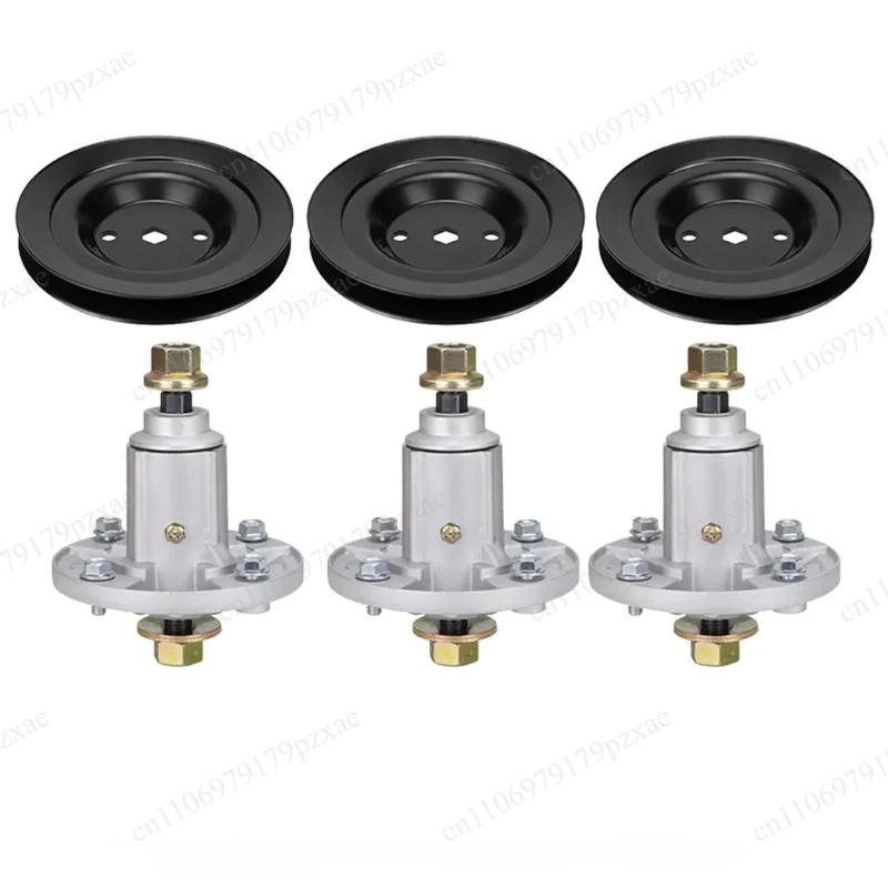 3 Sets Spindle Assembly With 172mm Spindle Pulley Replacement Part GY20867 GY21099 GX21381