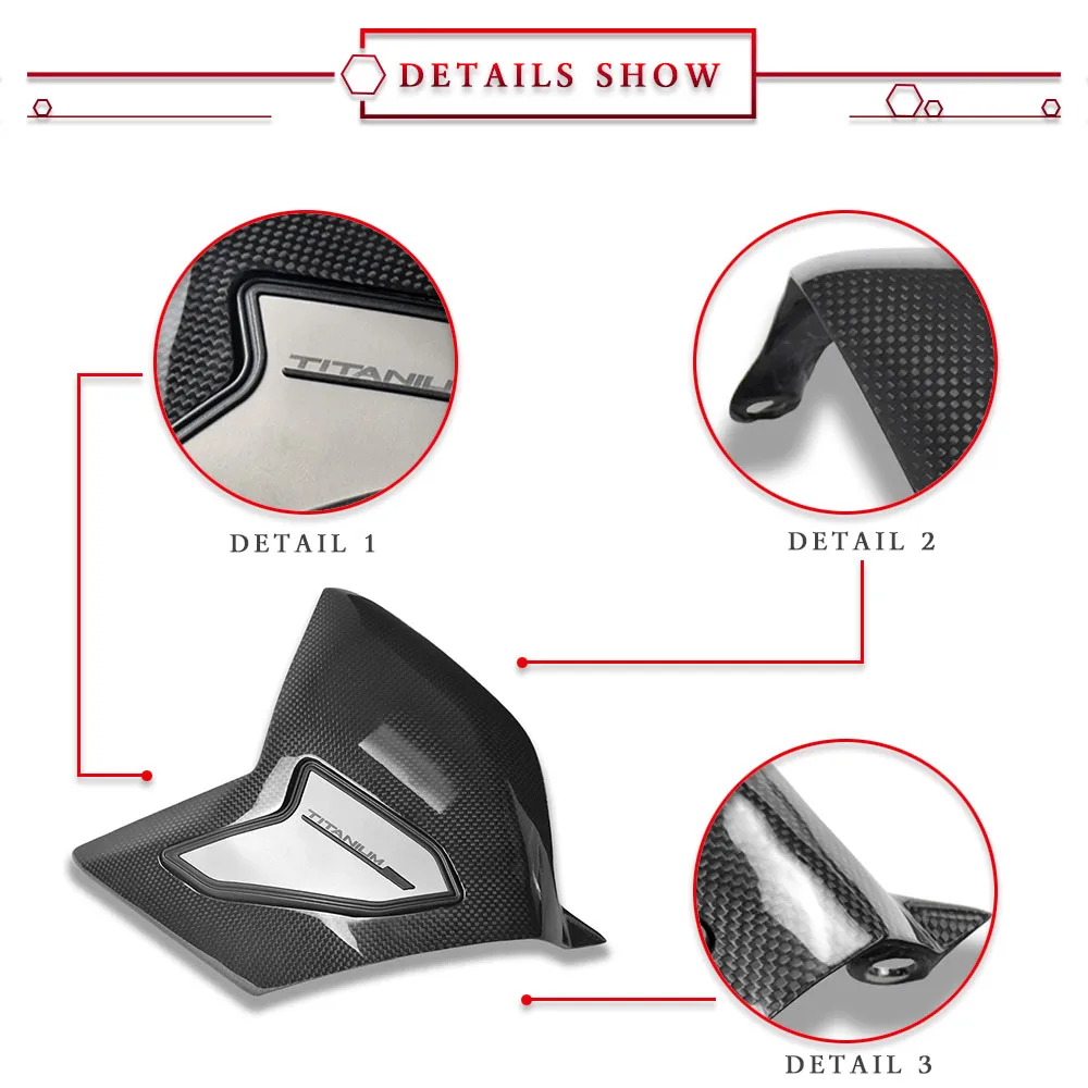 For DUCATI Panigale V4 S V4R SP 2018-2023 V4S Accessories Swingarm Guard Carbon Fiber Rear SwingArm Cover Protection Fairing Kit