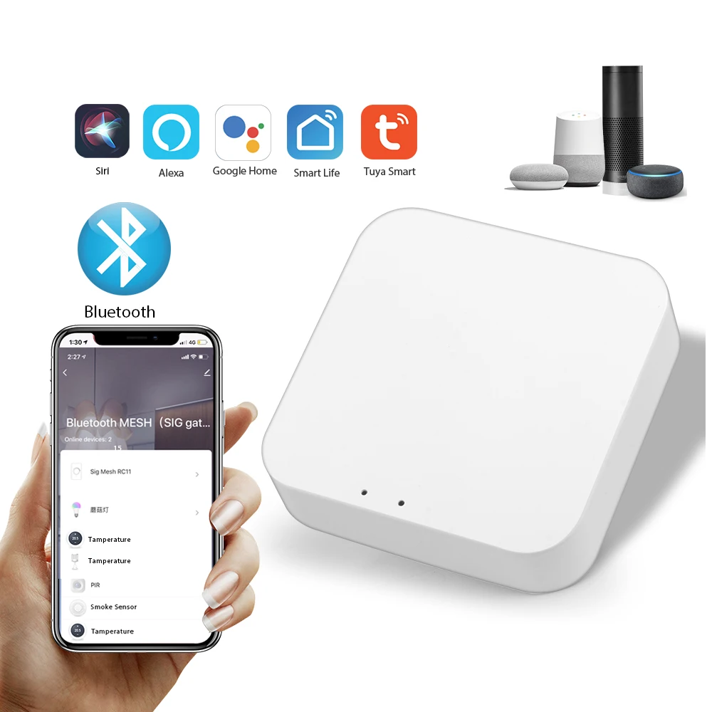 Tuya Smart Gateway Hub BT-compatible Wireless Gateway Smart Home Bridge BT to WiFi Smart Life APP