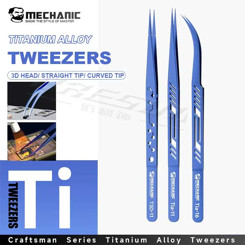 

МЕХАНИЧЕСКИЙ пинцет из титанового сплава T3D-11/Tia-11/Tia-16, прецизионная обработка высокой твердости для ремонта микросхем сборки электроники
