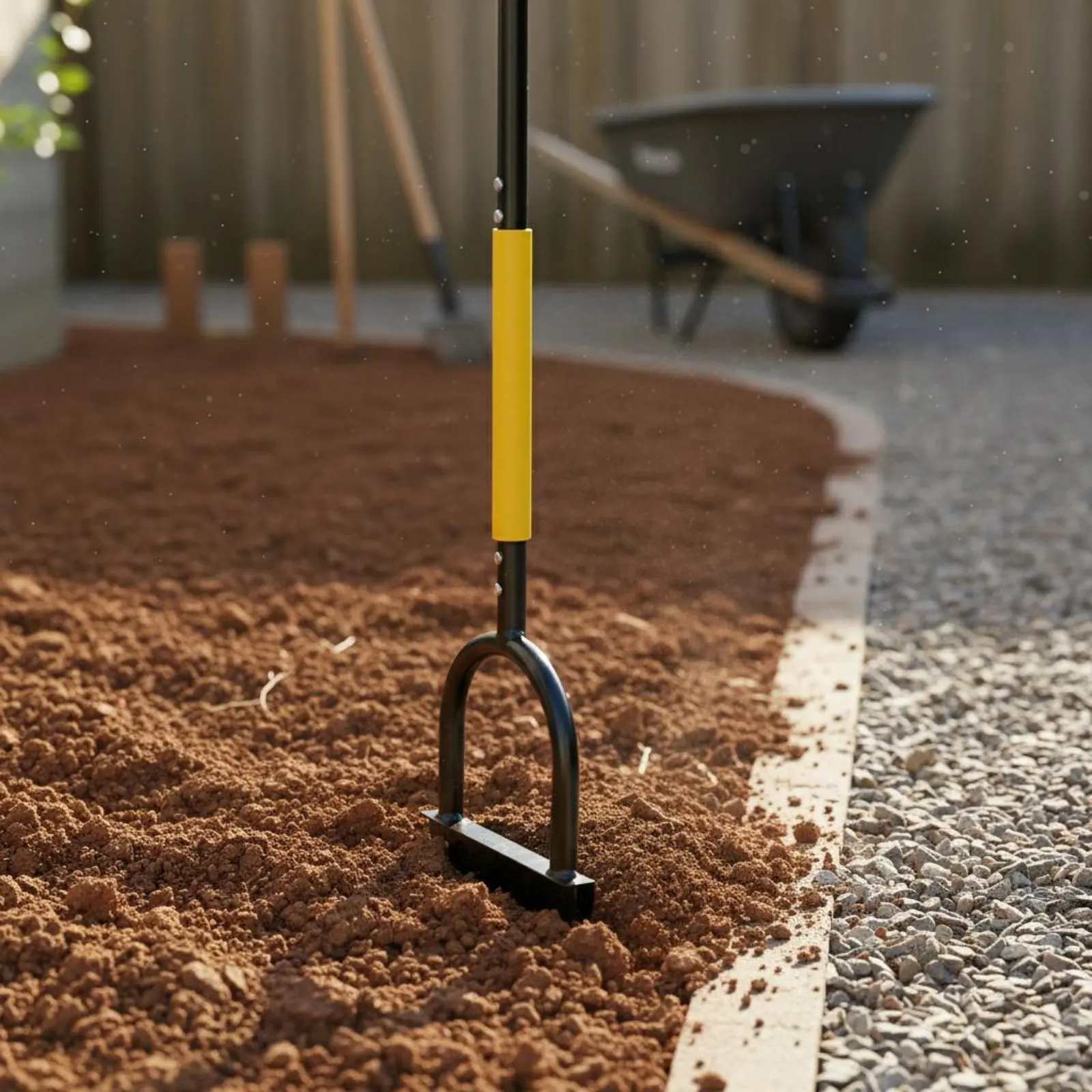 Manual Lawn Aerator Detachable Design Tine Cultivator Tool Long Handle Twist Tiller Reduces Spine Strain Gardening Equipment