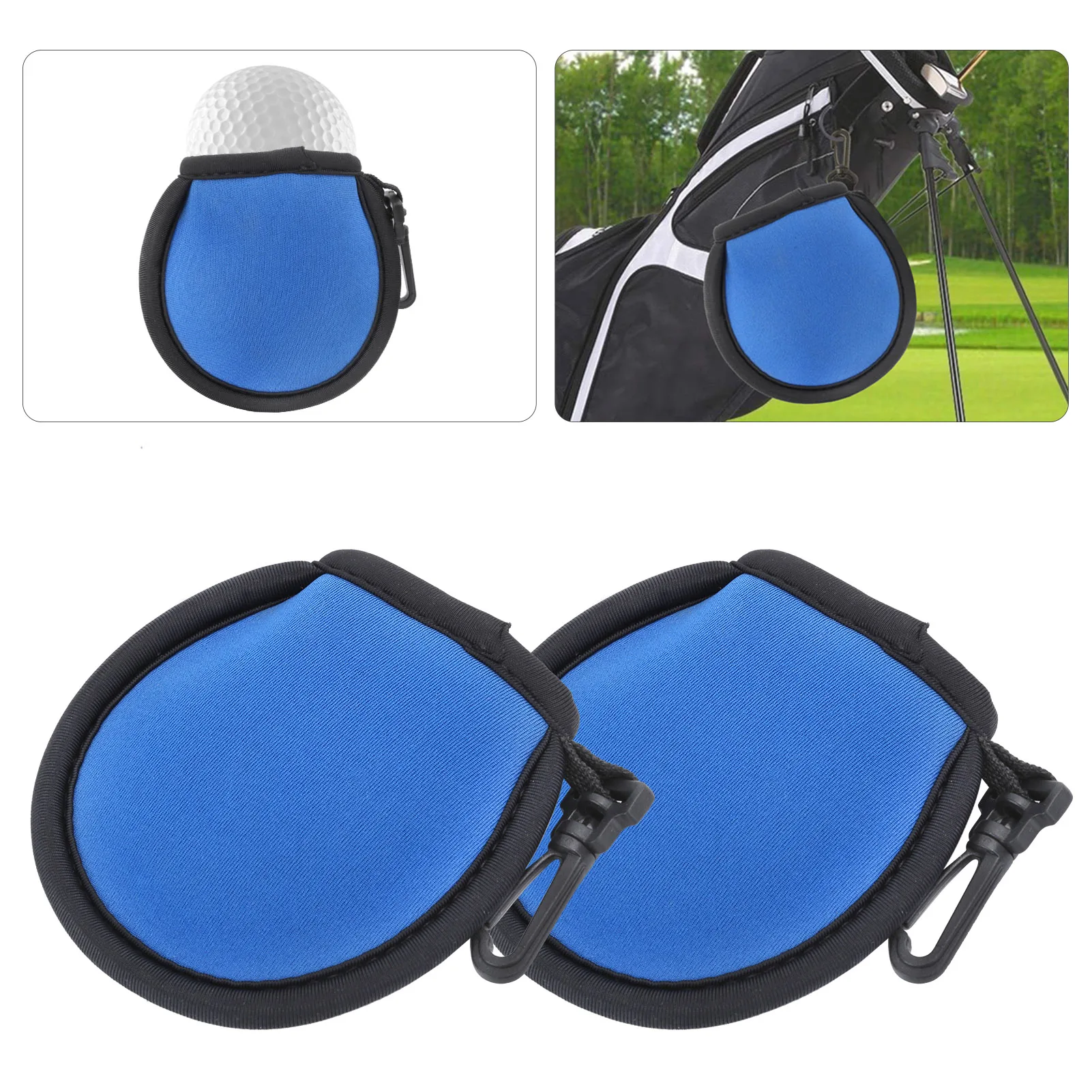 Round Ball Pouch Bag Portable Professional Ball Holder Golfer Aid Tool Ball Holder Ball Round Pouch