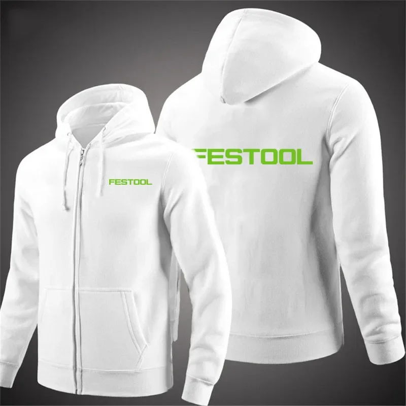 Festool Tools Printing Mens Hoodies new Spring Autumn Coat Solid Color Zipper Fashion Pullover Sweatshirts Harajuku Top