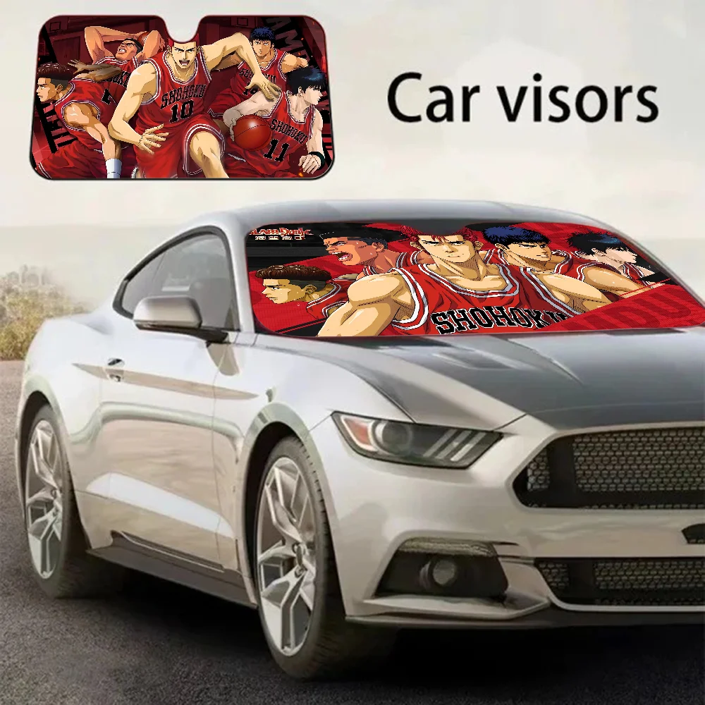 Anime Slam Dunk Car Windshield Foldable Sun Shade Cover Block Reflector Portable Breathable Anti UV Protector Screen