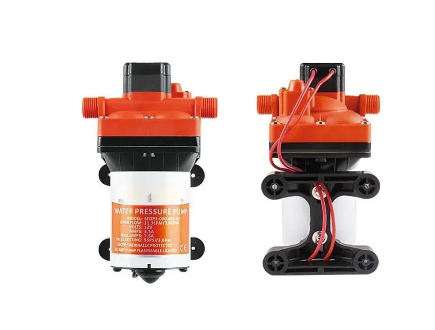 42 Series Diaphragm Pump 12V SFDP1-050-055-42 / 24V SFDP2-050-055-42 3.0GPM 55PSI Electric Yacht Boat Marine RV Caravan
