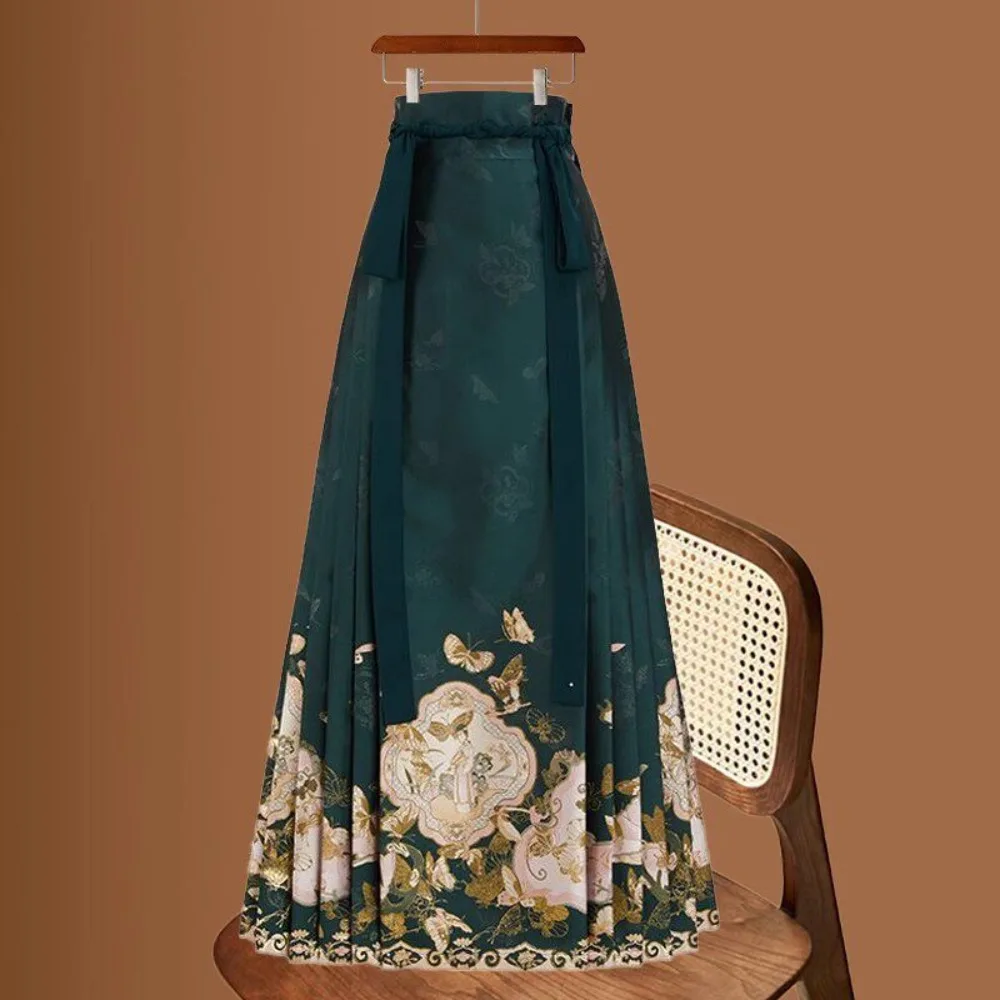 Party Cosplay Performance Costume Fairy Vintage Clothes Long Skirts for Women Clothing Ethnic Style Hanfu Horse Face Skirts