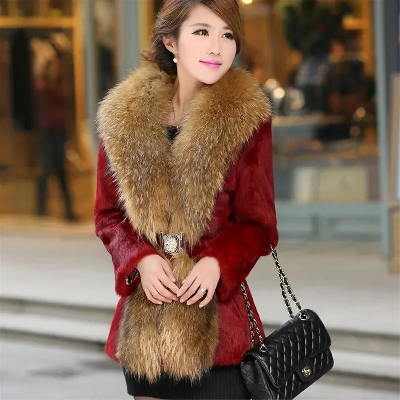 

Autumn Winter Female High-end Faux Fur Coat 2025 Women Large Size 5XL Fur Jacket Korean Ladies Fashion Leisure Plush Top Outwear