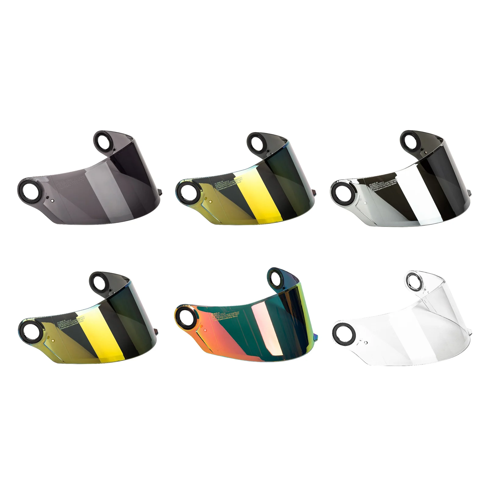 

Visor Modular Smoke Stream Strobe Argent Iridium Lens Visor for Street