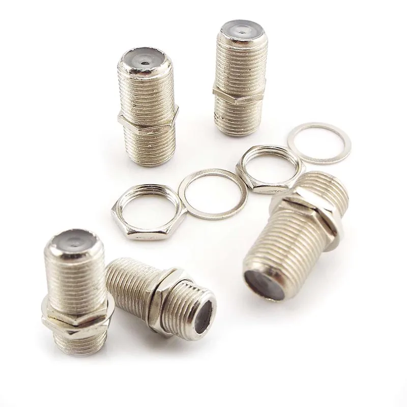 F-Type Adapter Koppeling Connector Vrouwelijke F/F Jack Rg6 Coax Coaxkabel Sma Rf Coax Connector Plug