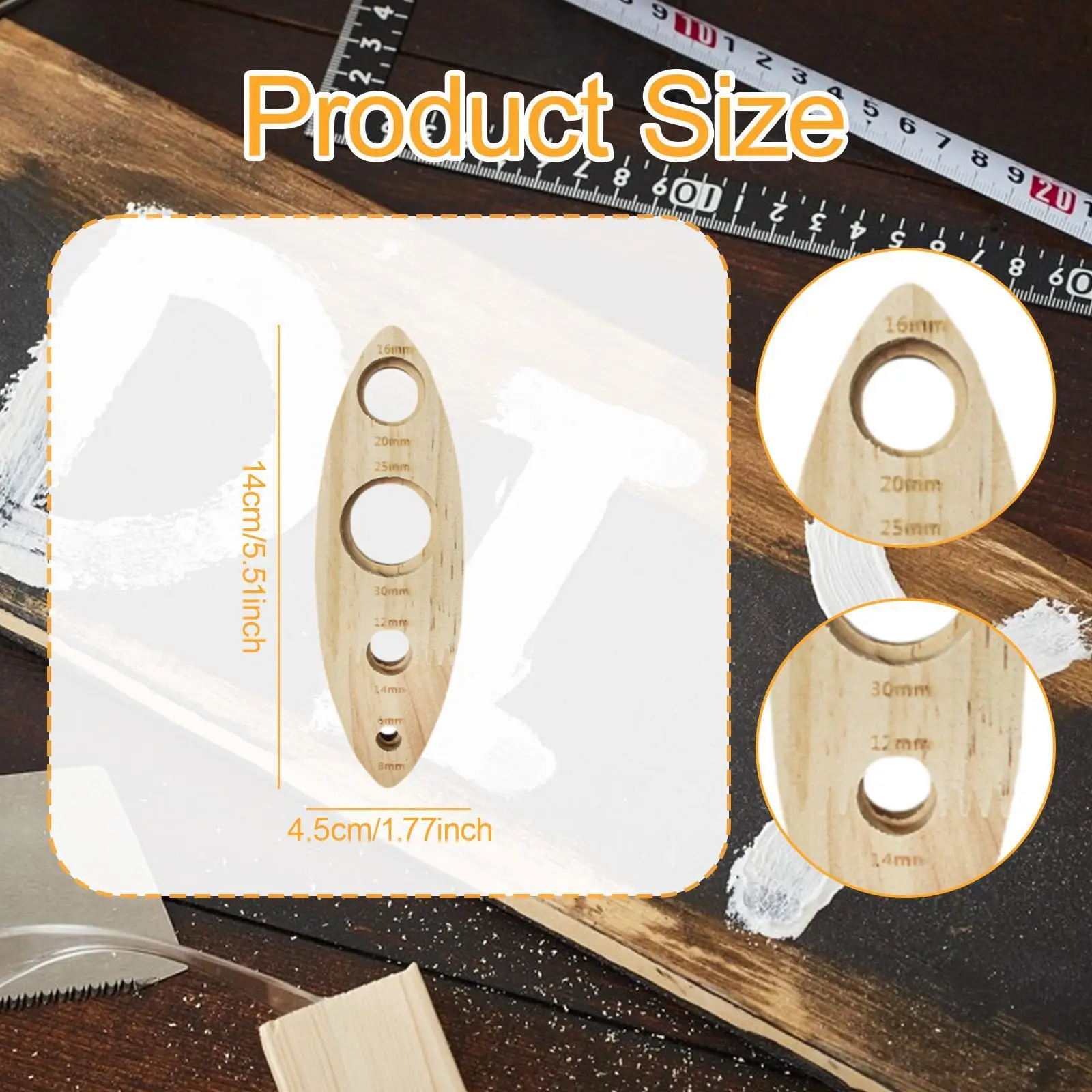 Strumento per occhi per bambole all'uncinetto Giocattolo di peluche compatto e facile da usare Forniture professionali per la produzione di bambole Strumento ausiliario in legno per assemblaggio