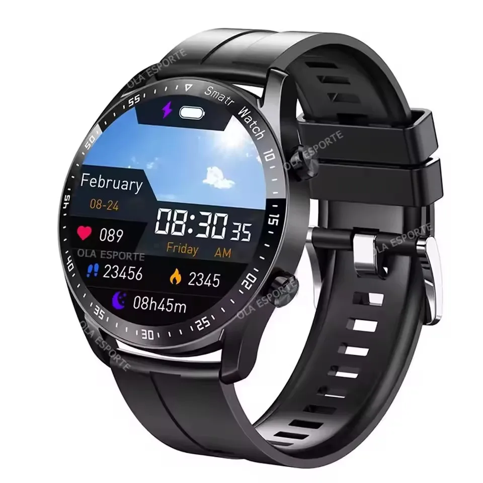 2025NFC Bluetooth-oproep Smart Watch Heren Volledig scherm GPS-sportarmband Waterdichte ECG-gezondheidsmonitor SmartWatch voor IOS Android