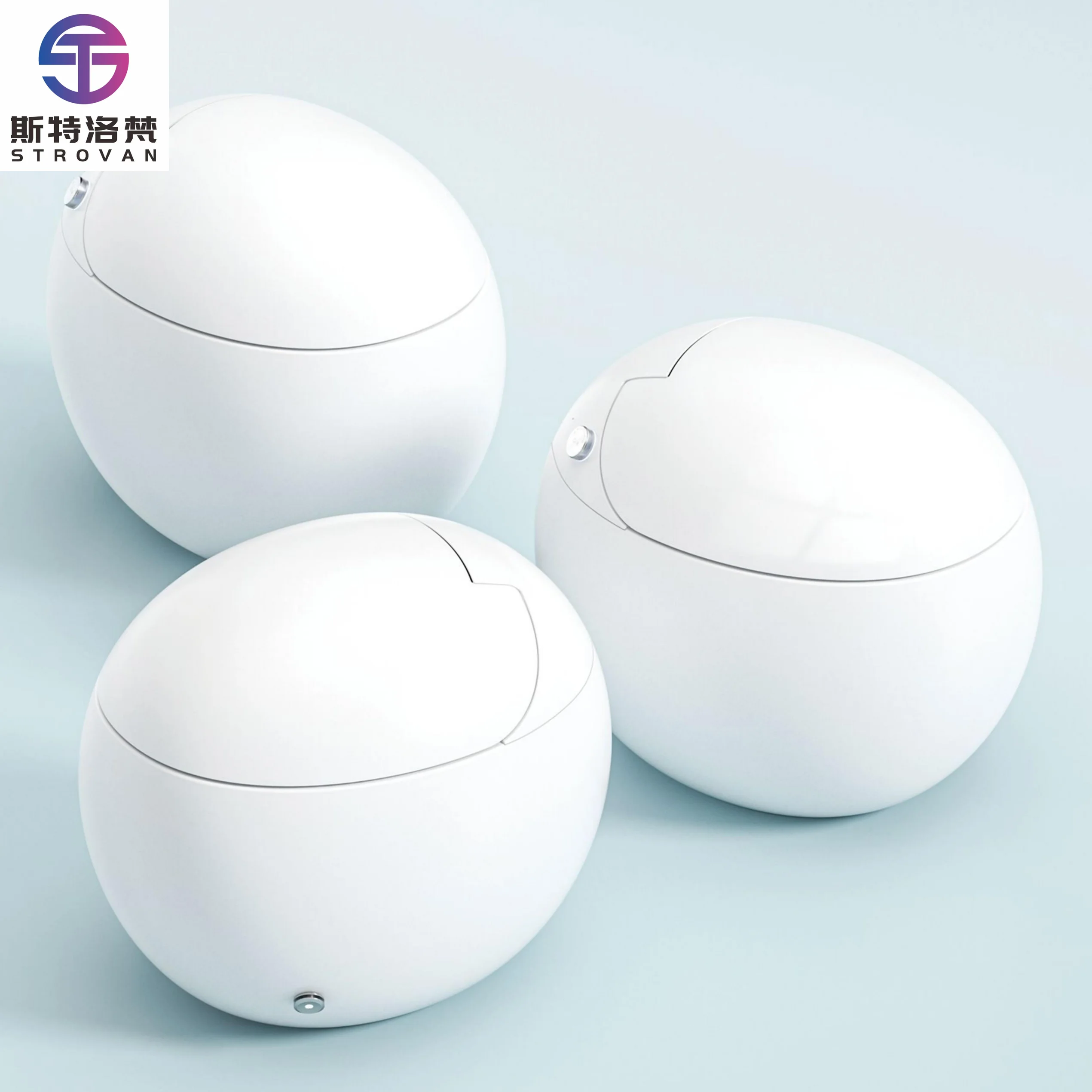 

ZXHK Top Sale Shape Floor Mounted Intelligent Toilet Bathroom Automatic Water Closet Ceramic Small Size One Piece Smart Toil